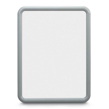 United Visual Products Corkboard, Single Door, Radius Frame, 36x36", Black/Buff UV7002-BLACK-BUFF